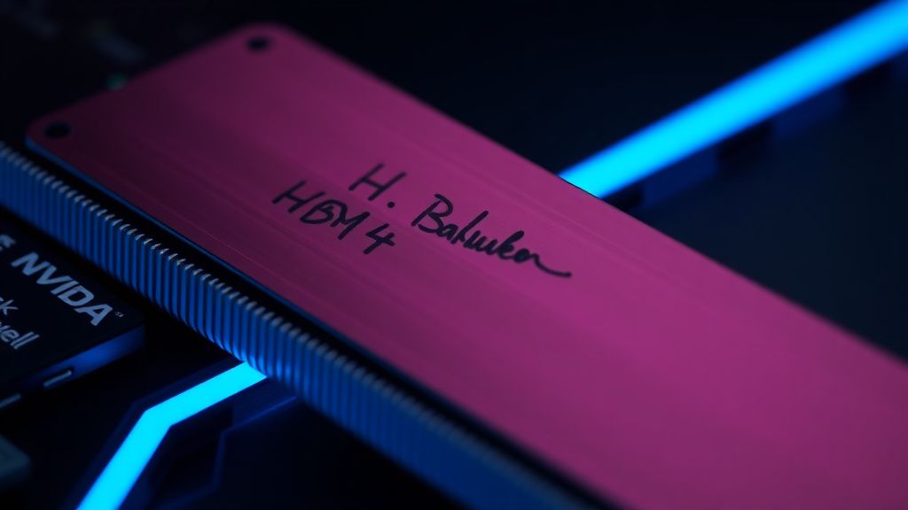 HBM4 반도체와 베라 루빈 GPU