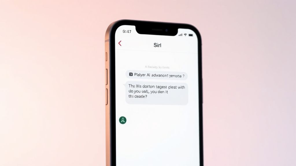 iOS 27 시리 AI 인터페이스와 제미나이 통합